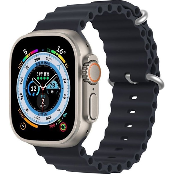 Dux ducis - 195577389 - Armbandsurrem 8/7/6/5/4/3/2/SE (41/40/38 mm) Grå silikonrem (OceanWave-version)
