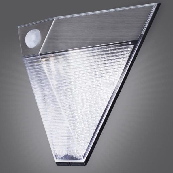 Smartwares Lampa med PIR-sensor Pyramid Silver 5000.703