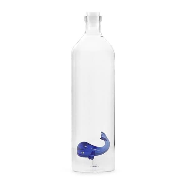 Valflaska 1,2 L Transparent, Blå