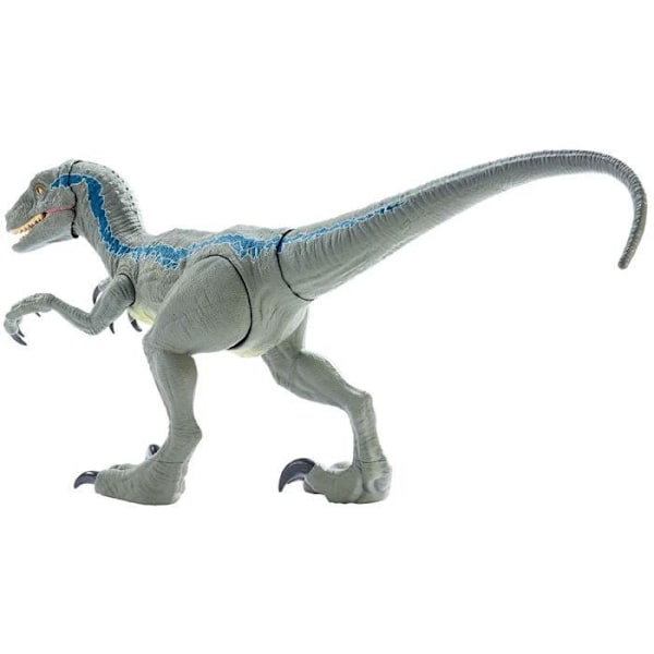 JURASSIC WORLD Super Colossal Velociraptor Blue Dinosaur Figur 90cm -