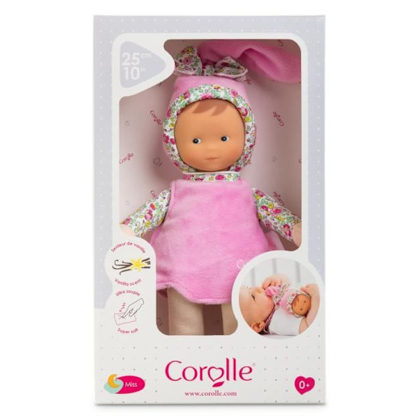 Mon Doudou COROLLE - Miss Rose Jardin en Fleurs - 25 cm - liten docka - vaniljdoft - från födseln Flerfärgad