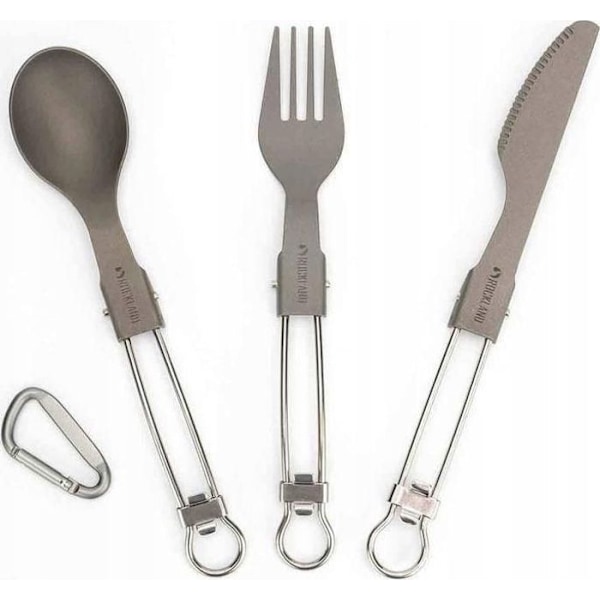 Ensemble ustensiles - lot ustensiles Rockland - R169 - Couteau fourchette cuillère couverts Outils Titane