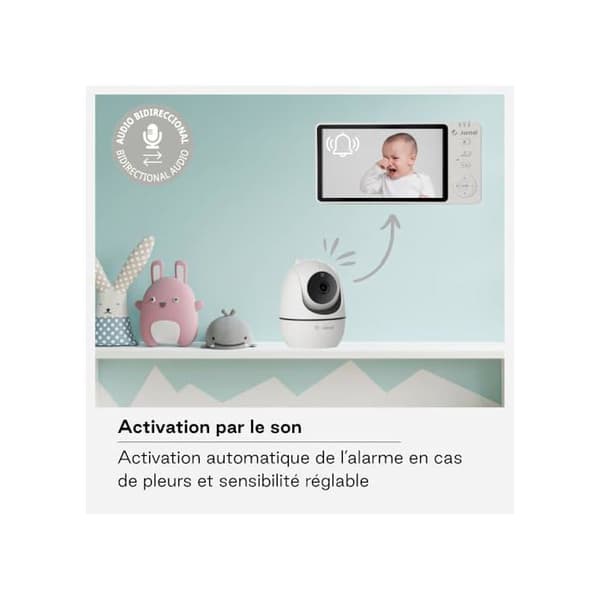 Babykamera med roterande högupplösta Jané Eye Pro vit