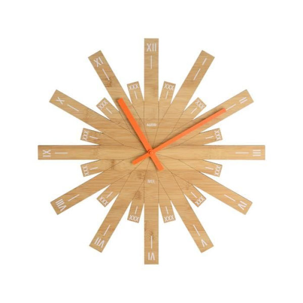 "RAGGIANTE" VÄGGKLOCKA MDL05 ALESSI BAMBOO DIM.: 48CM