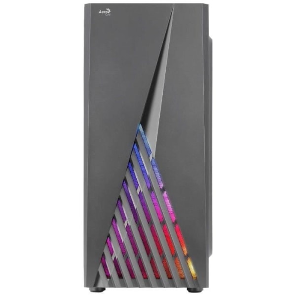 AEROCOOL DELTABKV1, ATX PC CASE, RGB FRONT, KOMPLETT SIDOFÖNSTER