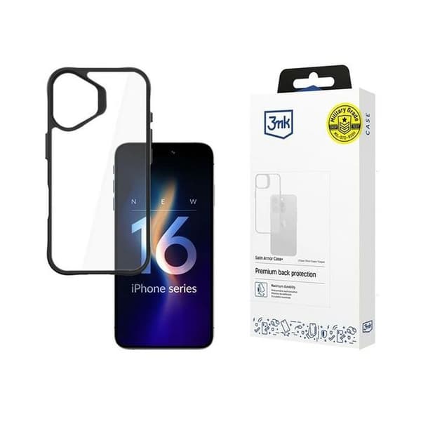Skal för iPhone 16 Plus 3MK SatinArmor+ av militär kvalitet