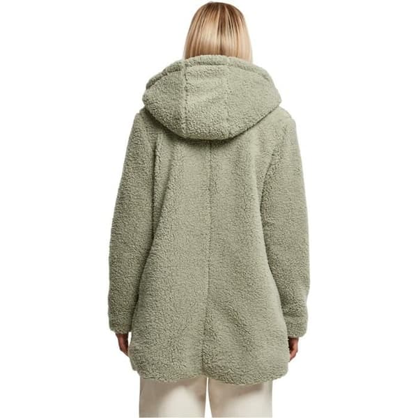 Dams polarjacka Urban Classics Sherpa - grön grön S