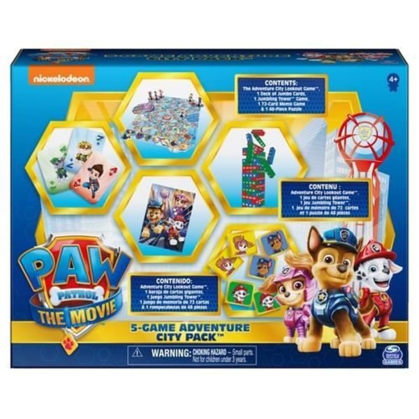 SPIN MASTER GAMES 6063755 CGI COP PAW PATROL FILM BUNDLE GML