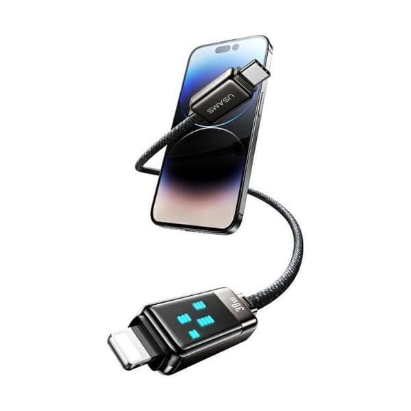USB-C till Lightning-kabel USAMS 1,2 m, snabbladdning
