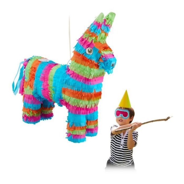 Flerfärgad åsna piñata - 4052025314729