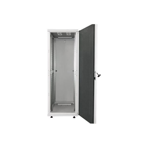 Intellinet 19" nätverksskåp - Grå RAL 7035 - 36U - Låsbart frontpanel - Glasdörr - Ventilationssystem