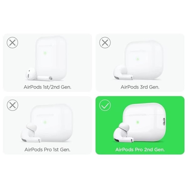Siliconbasetui Elago för AirPods Pro 2 svart