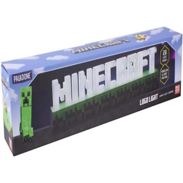 Lampa - Minecraft - Logotyp - LED - USB uppladdningsbar - 41,2 cm