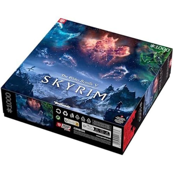 Pussel - BRA BYTE - The Elder Scrolls V Skyrim - 1000 bitar - Flerfärgad - Fantastiskt tema Flerfärgad