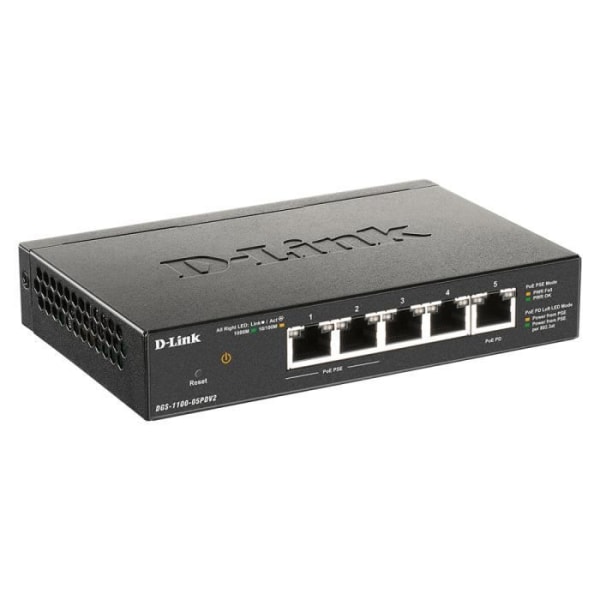 DLINK DGS 1100-05PDV2 - Switch - smart - 5 x 10/100/1000 (2 PoE)