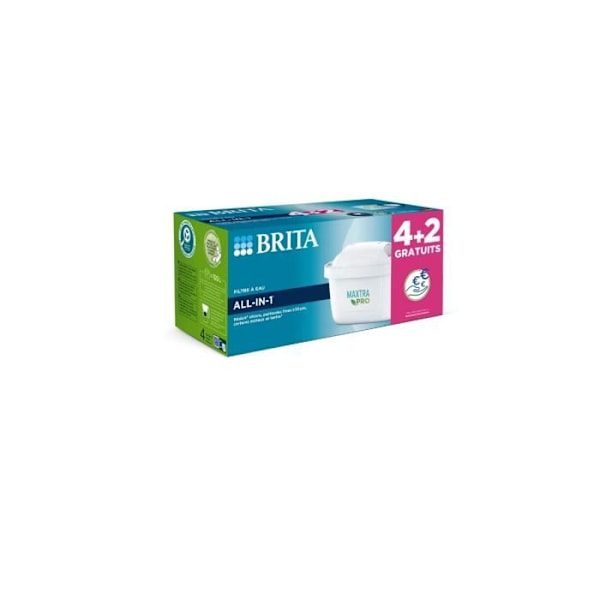 Brita Pack med 4 maxtra pro karaffpatroner + 2 gratis - 1053882 Vit