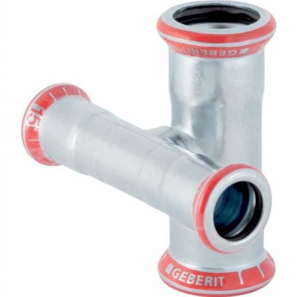 Minskad tvärförbindelse GEBERIT Mapress kolstål offset d=22mm d1=15mm - 21506