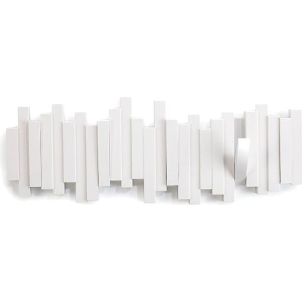 Vägghängd designklädhängare Sticks White 49,2 x 18,1 x 2,9 cm