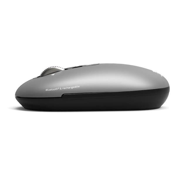 Trådlös mus - PORT Designs - 910009 PURE - Bluetooth - Laddningsbar - Grå Grå