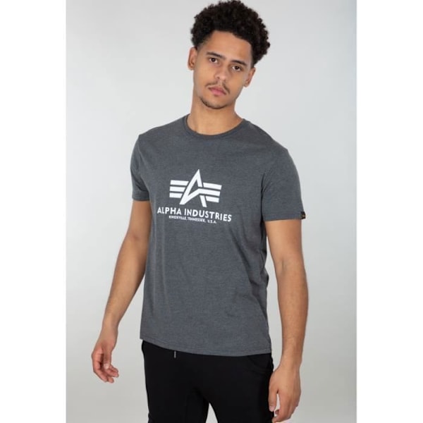 Alpha Industries Basic T-Shirt - svart ljung/vit - 4XL Ljung svart/vit jag