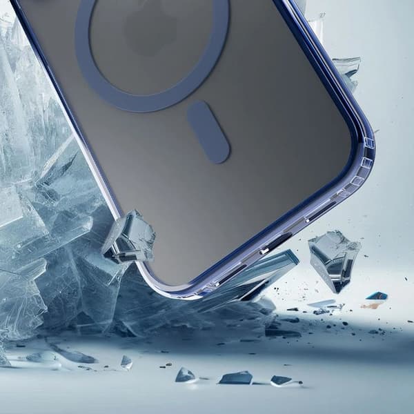 Coque 3mk Frosty MagCase för iPhone Air - Blå Blå