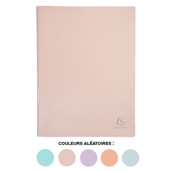 Dokumentskydd - Exacompta - Aquarel - Polypropen - 30 fickor - 60 visningar i olika färger korall, rosa, grön, blå, lila