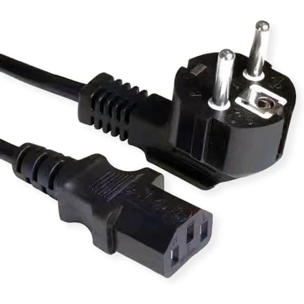 Kraftkabel, CEE77 böjd IEC-C13 rak, 3x1,5mm2, 3m - Värde