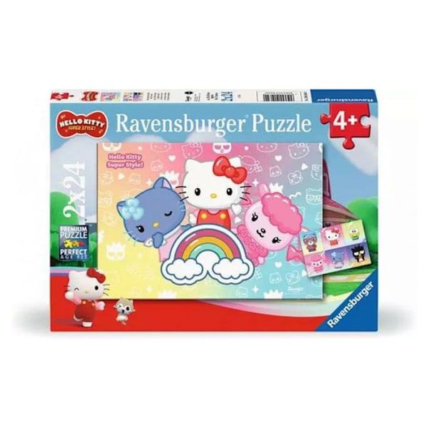 Pussel 2 x 24 bitar: Hello Kitty