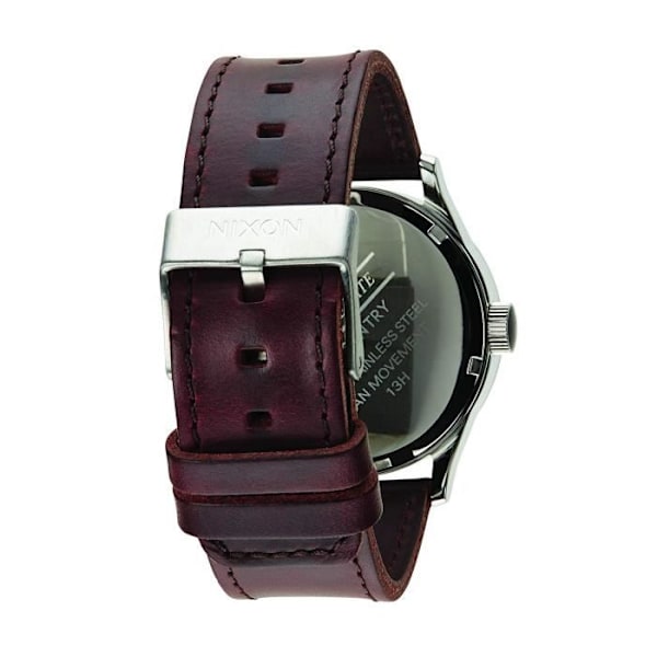 NIXON Analog kvartsklocka för män med läderrem A1051524-00 - A105-1524-00