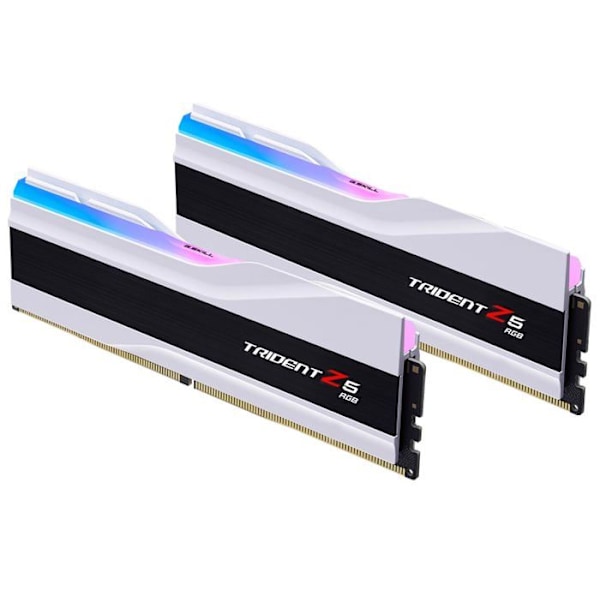 G.Skill Trident Z5 RGB 64 GB (2 x 32 GB) DDR5 6400 MHz CL32 - Vit - Dual Channel Kit 2 DDR5 RAM-minnen PC5-51200 - F5-6400J3