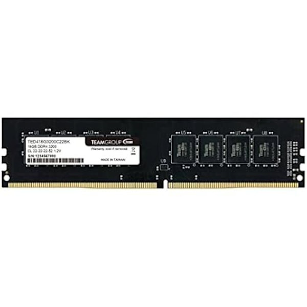 TEAMGROUP Team Elite 16GB 3200MHZ DDR4-minne - DDR4 SDRAM-teknik - 16GB kapacitet - 3200MHZ hastighet