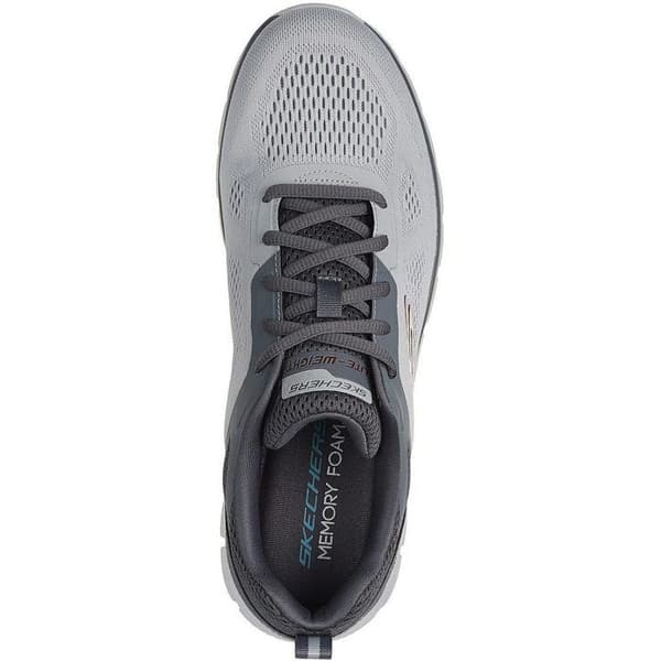 Skechers Track bredare sneakers, grå, herr Grå 42 1/2