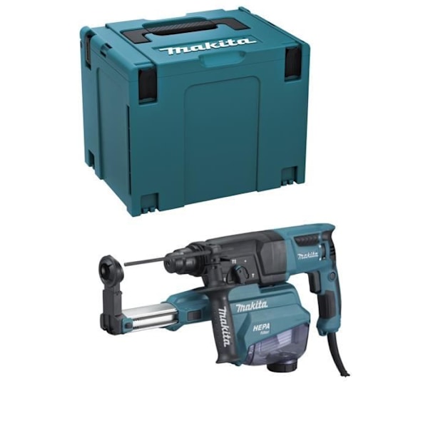 Borr - MAKITA - HR2652J - 800 W - 3 lägen med dammskydd - Borrkapacitet 26 mm