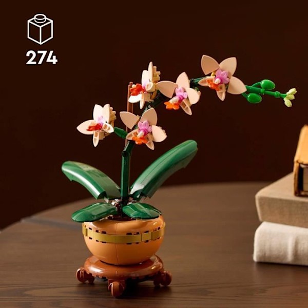LEGO Botanical 10343 Miniatyrorkidén - Konstgjorda blommor - Presentidé för kvinnor