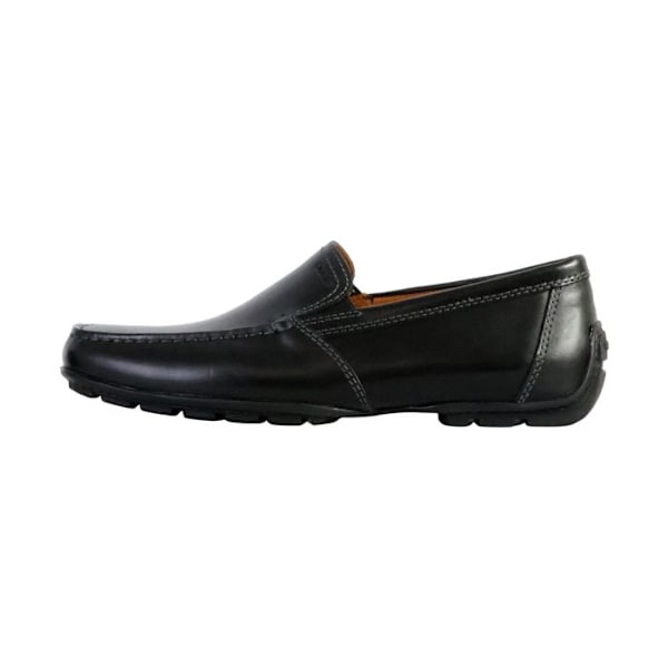 Mocassiner Herr - Geox - U MONER - Slät Läder Svart - Bekväm Andningsförmåga - Gummi Sulor - 43