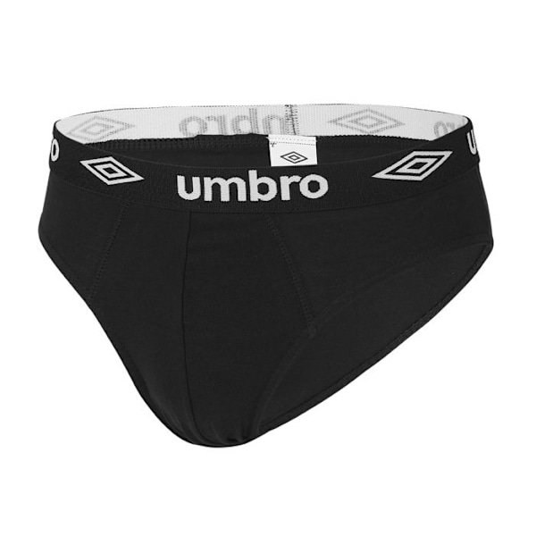 Umbro Herrkalsonger 100 % bomull, herrunderkläder, allergivänliga, mjuka och naturliga (pack om 5) - svart Svart jag