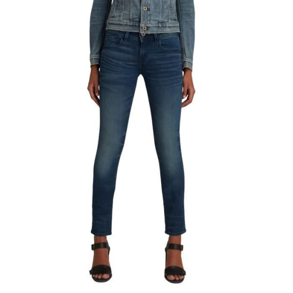 Skinny-jeans för kvinnor - G-STAR - Lynn - Blå - Skinny fit - Mellanhöjd - Figursydd bälte