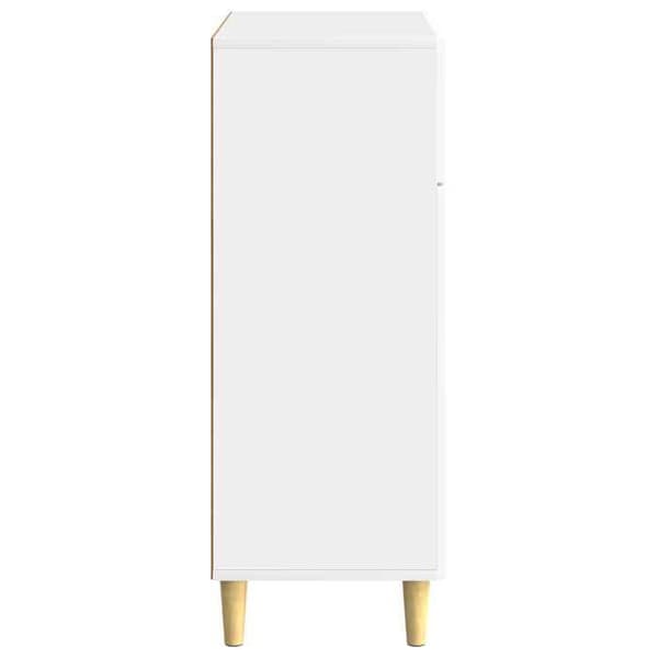 vidaXL Buffé Vit glänsande 66 x 34,5 x 90 cm Ingenjörsträ 894639