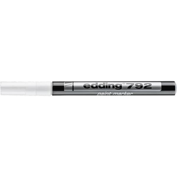 Målarpenna - EDDING - 792 - Vit - 0,8 mm - Oföränderlig Vit