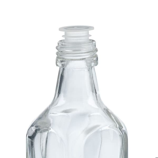 Relaxdays Mini glasflaskor, set om 30, små flaskor att fylla, 50 ml, skruvkork, transparent/silver transparent, silver