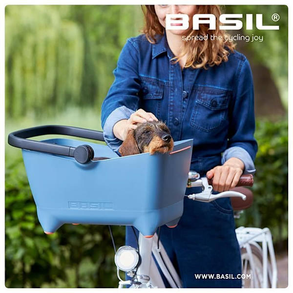 Främre hundkorg Basil buddy klicfix 32L - blå/svart - TU Mörkblå