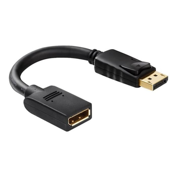Rallonge för DisplayPort-kabel Purelink PureInstall PI175 - 10 cm - Stöd för 4K - Svart svart