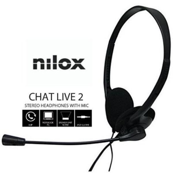 Hörlurar - NILOX - In-ear - Trådad 3,5 mm - 10-22000 Hz - Inbyggd mikrofon Svart