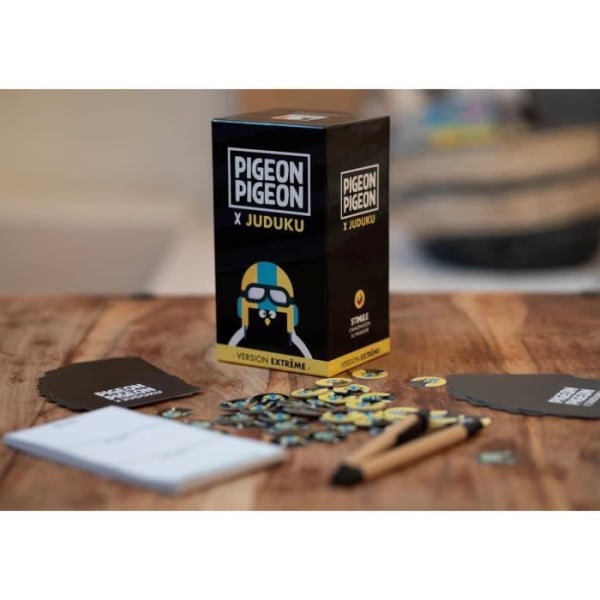 Pigeon Pigeon - Extreme Version - Brädspel tillverkat i Frankrike - Samarbete med JUDUKU - Partyspel, Bluff, cr