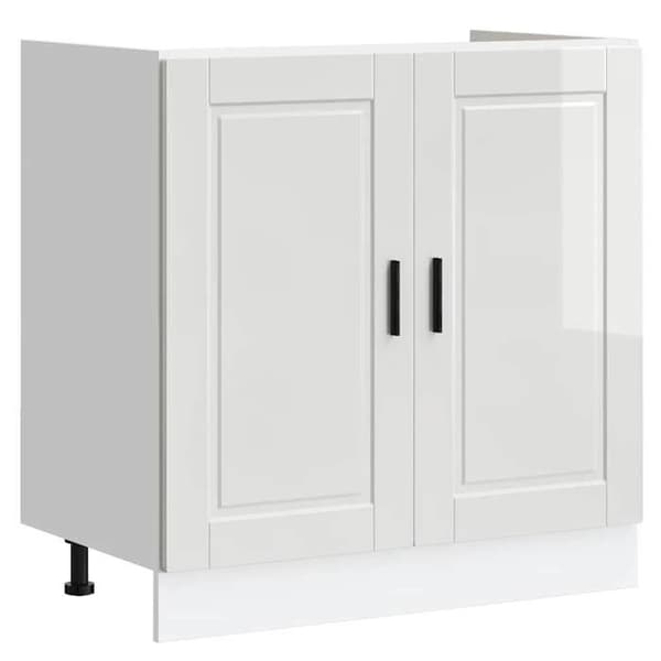 vidaXL Underskåp för diskho Porto vit glans 80x46x81,5 cm 853929