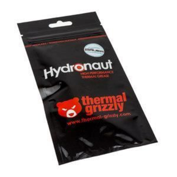 Termisk pasta - Thermal Grizzly - Hydronaut - 1 gram - Värmeledningsförmåga - Grå färg