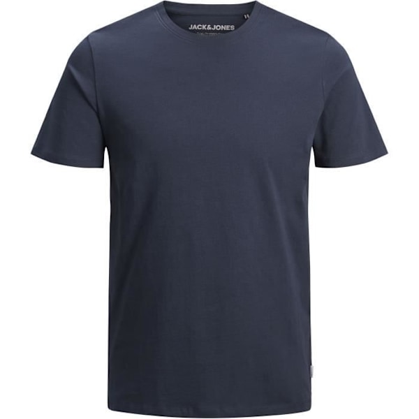 T-Shirt Herr - JACK & JONES - Korta Ärmar - Ekologisk Bomull - Marinblå - Regular Fit marinblå XL