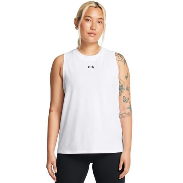 Under Armour Rival damtopp vit svart M