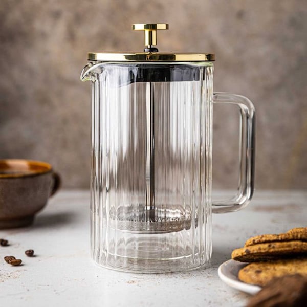 Cafékanna - KLAUSBERG - KB-7760 - 600ml - Borosilikatglas - Dubbelväggig