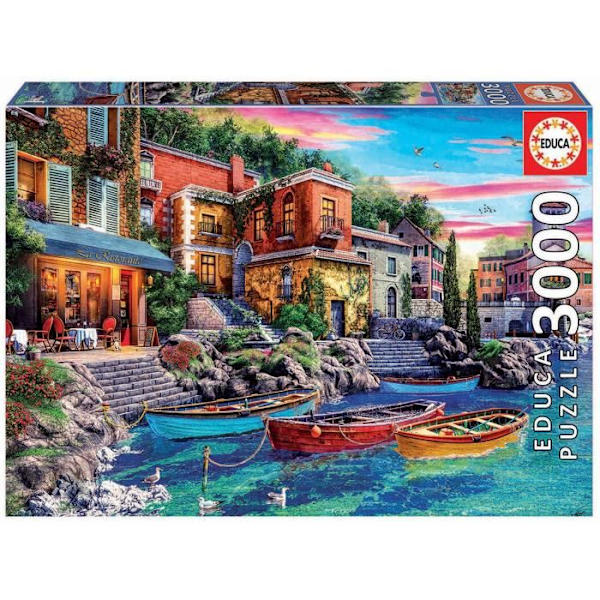 Pussel med 3000 bitar - EDUCA - Solnedgång i Como - Vuxen - 120 x 85 cm Flerfärgad